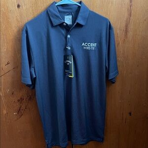 Callaway Men's Polo Shirt - Navy with White Accent
